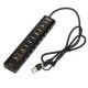 Nitro Concepts UH1, 10-port hybrid USB hub, USB 3.2