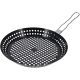 8. Grilling pan with foldable handle, non-stick, black
