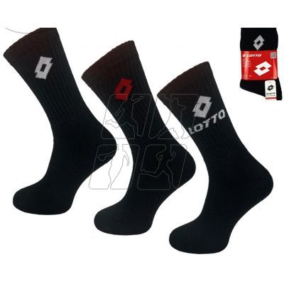 Terry socks LOTTO black 3 pairs 069739