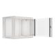 5. Lanberg WF01-6409-10S single-section cabinet (9U; 500mm / 600mm / 450mm; wall-mounted; Glass; 19''; gray)