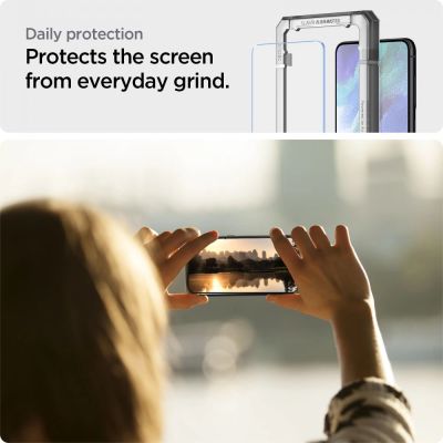 6. Spigen ALM Glas.tR tempered glass for Samsung Galaxy S21 FE - 2 pcs.