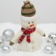 10. DECORATIVE SNOWMAN 23CM IN A HAT AND SCARF