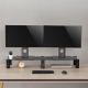 2. Maclean dual monitor stand, max. 20kg, tempered glass, (1029x285x127mm), MC-936
