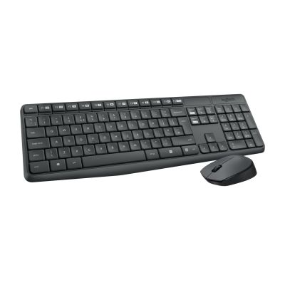4. Logitech MK235 920-007931 Membrane Keyboard + Mouse Set (USB 3.0; gray; optical)