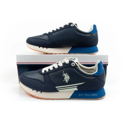 10. US Polo Assn sports shoes sneakers men's fashionable comfortable blue