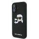 2. Karl Lagerfeld Silicone Nauble Heads Print MagSafe Case for iPhone 16 - Black