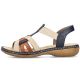 14. Comfortable Rieker W RKR662 multicolor sandals