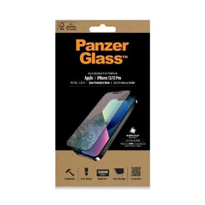 2. PanzerGlass E2E Anti-Bluelight Tempered Glass for iPhone 13 / 13 Pro Case Friendly AntiBacterial MicroFracture - Black