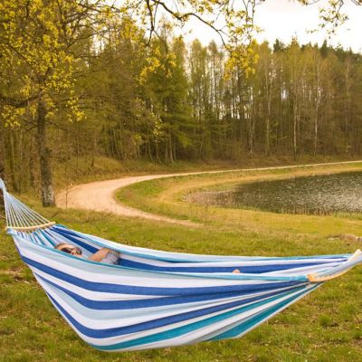 2. Luxe XXL 2-person garden hammock 250x150 cm blue 1021201