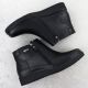 4. Women's insulated ankle boots with a raised heel, black, Sergio Leone BT25348-S