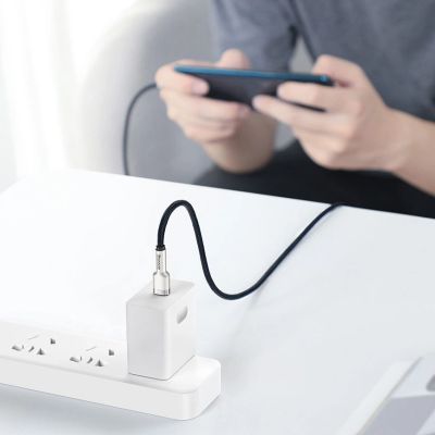 12. Baseus Cafule Series Metal Data USB-C / USB-C PD QC SCP 100W 5A 2 m cable - green