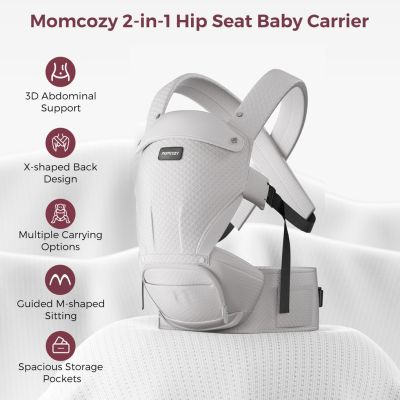 Momcozy Air Mesh Hip Seat Carrier, Gray