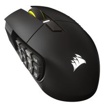 Corsair SCIMITAR ELITE WIRELESS SE Gaming Mouse - Bronze Metal, Optical Wireless / USB 2.0 Type A / 16 Programmable Buttons / 100-33'000 DPI
