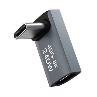 2. Wozinsky WPKF-01 USB-C - USB-C 40Gb/s 240W 8K OTG Angled Adapter - Gray