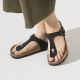 10. Birkenstock Gizeh Birko-Flor Women's Narrow Black Flip-Flops for Narrow Feet, Vegan Black (1020487)