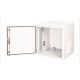 38. Digitus 19" 12U 600x600 wall-mounted network cabinet, solid door, gray, undivided, assembled, IP55, 100kg