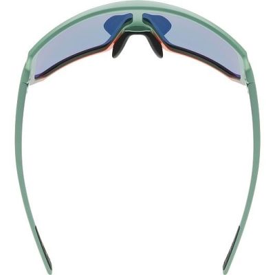 4. Uvex sportstyle 235 Multisports Glasses Unisex Half-Rim Green, Red