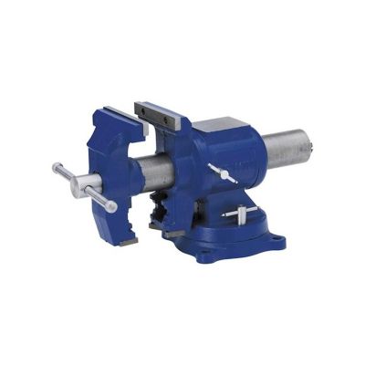 2. IRWIN 125mm SWIVEL MACHINIST'S VICE WITH ANVIL MULTI-VICE