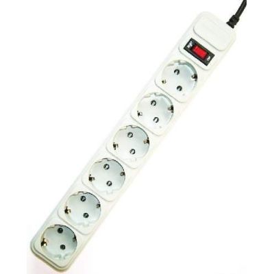 GEMBIRD SURGE PROTECTOR POWER STRIP 6XSCHUKO, 3M, GRAY