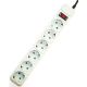 GEMBIRD SURGE PROTECTOR POWER STRIP 6XSCHUKO, 3M, GRAY