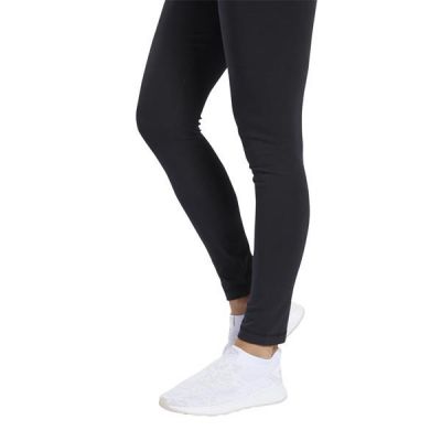 3. Reebok TE COTTON LEGGING women's sports high-waist training leggings black (FK6664)