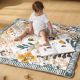 3. Momcozy Green Forest Floor Play Mat