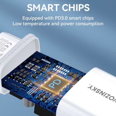 8. Wozinsky WGWCW USB-A USB-C 20W Wall Charger - White