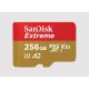 2. SANDISK EXTREME microSDXC 256 GB 190/130 MB/s A2