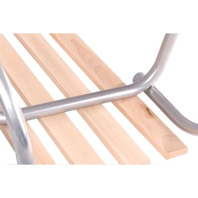 5. Two-Person Metal Sled, Silver
