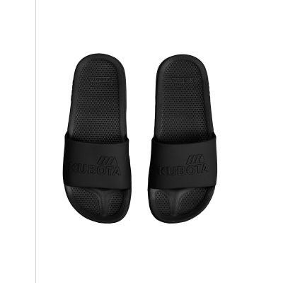 12. Basic plain black pool flip-flops KUBKBB-SS24-02-23