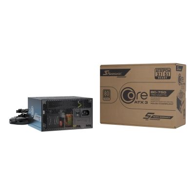 3. Seasonic CORE BC-750 ATX 3.1 Power Supply Module 750 W 20+4 pin ATX Black