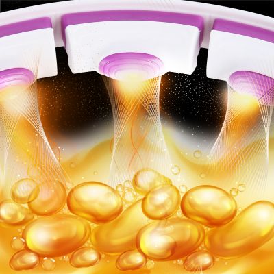 5. HHM17 HULA HOP WHITE/VIOLET WITH MAGNETS AND WEIGHT + HMS COUNTER