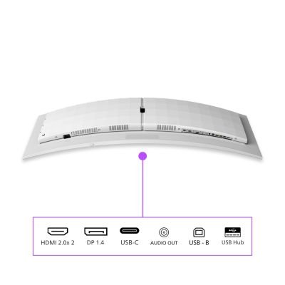 54. Philips Evnia 8000 49M2C8900L/00 computer monitor 124.2 cm (48.9") 5120 x 1440 px Dual QHD QD-OLED White