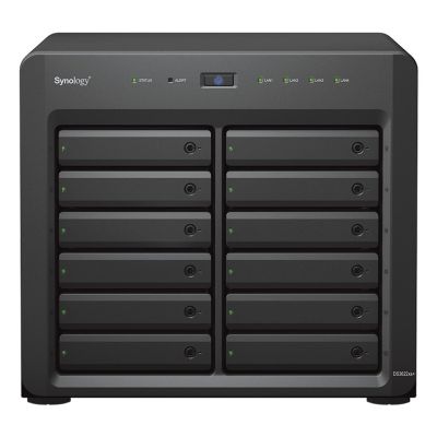 NAS Synology DS3622xs+; Tower; 12x (3.5"/2.5" SATA HDD/SSD); Intel Xeon D-1531;,16 GB DDR4 ECC SODIMM (max. 48GB),2 x 1GbE RJ-45, 2 x 10GbE RJ-45