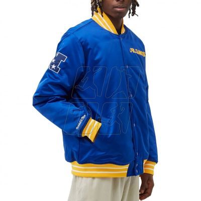 Mitchell &amp; Ness NFL Heavyweight Satin Jacket Los Angeles Rams M OJBF3413-LARYYPPPROYA