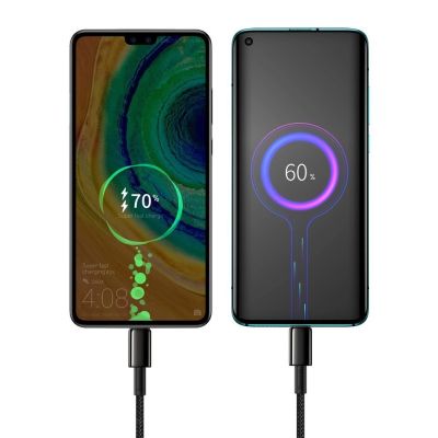 15. Baseus CATWJ-01 USB-C - USB-C PD QC cable 100W 5A 1m - black