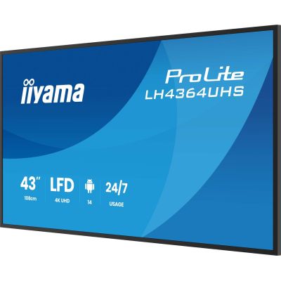 6. Flat screen iiyama LH4364UHS-B1AG 43 inches LCD UHD - 109.2 cm