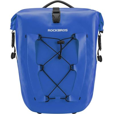 Rockbros waterproof bike bag blue
