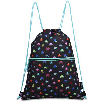 PREMIUM SCHOOL DRAWSTRING BAG/BACKPACK WITH SEMI LINE PRINT