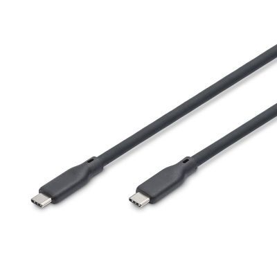 Digitus Silicone USB Cable, USB4 Version 2.0, USB 80 Gb/s, 1.5 m, Black