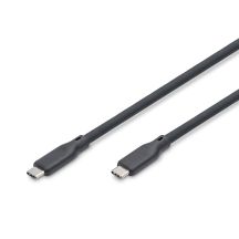 Digitus Silicone USB Cable, USB4 Version 2.0, USB 80 Gb/s, 1.5 m, Black