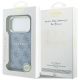8. Guess Embossed 4G Classic MagSafe Case for iPhone 17 Pro / 18 Pro - Blue