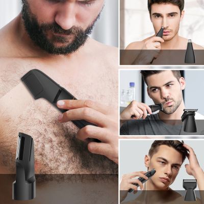 16. MAXGROOM LK-881 multifunctional trimmer with replaceable tips - black