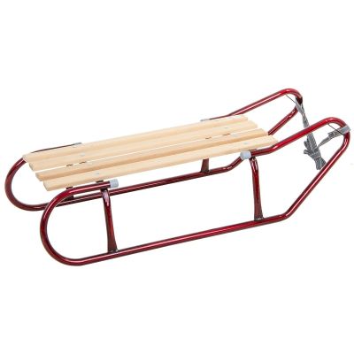3. METAL SLEDGE FOR 2 PEOPLE, BURGUNDY