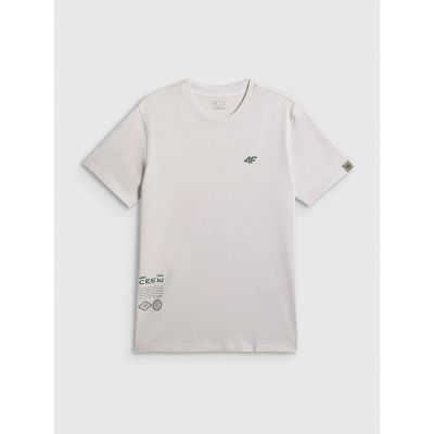 5. Men's regular printed T-shirt 4F 4FRSS26TTSHM3814-11S