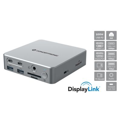 CONCEPTRONIC 15-1 USB-C docking station->2xHDMI/2xUSB-C/4xUSB-A/+80W si