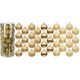 20. DECORATIVE PLASTIC BALL 6CM SET 35 GOLD
