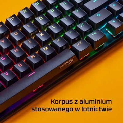 14. HyperX Alloy Origins 65 black / Gaming keyboard / mechanical / HyperX Red / US / RGB / USB-C