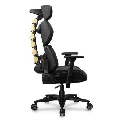 3. COUGAR Terminator Elite Gold Gaming Chair Upholstered Seat Black, Gold