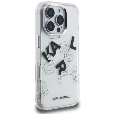 4. Karl Lagerfeld IML Sketched Graphic Case for iPhone 16 Pro Max - Clear